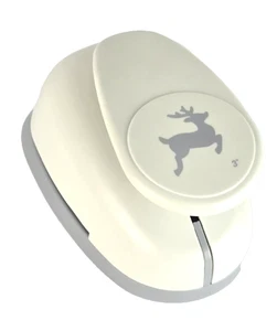 Large Flying Reindeer Paper Punch Scrapbooking Cardmaking Heavy Duty - Picture 1 of 8