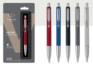 Parker Vector Standard Ball Pen Chrome Trim - Multicolor Assorted (Pack Of 1) - Picture 1 of 3