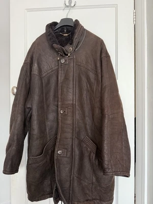 Werner Christ Men’s Shearling Lambskin Coat – Size EU 56 (UK 46 / XL–XXL)  - Image 1 of 4