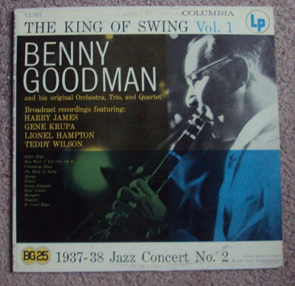 BENNY GOODMAN The King Of Swing Vol. 1: 1937-38 Jazz Concert No. 2 LP mono jazz - Image 1 of 1