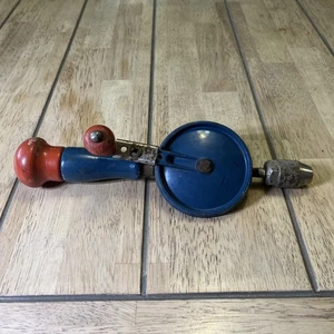 De colección Stanley Hy-Lo Drive No. Taladro manual H1220B batidor de huevos manitas madera EE. UU. - Imagen 1 de 5