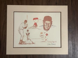 Stan Musial Signed Numbered Living Legends Lithograph w/ Peanuts Art Baseball - Picture 1 of 16