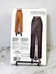 Pantalones rectos Vogue 7468 Misses Miss Petite Claire Shaeffer talla 6-10 sin cortar - Imagen 1 de 6