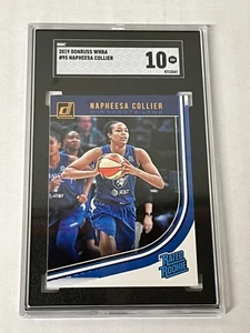 2019 Panini Donruss WNBA Napheesa Collier Rated Rookie RC Card 95 SGC 10 Low Pop - Foto 1 di 1