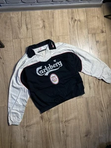Sudadera de Fútbol Vintage Reebok Liverpool Años 90 Rara Fútbol Hombres Pullover Talla L - Imagen 1 de 8