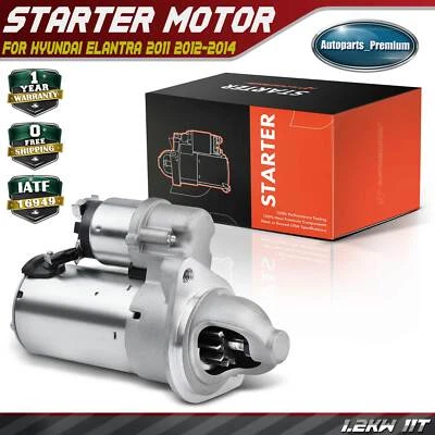 Motor De Arranque Para Hyundai Elantra 2011 2012-2014 L4 1.8L 1.2kW 12 Voltios CW 11T Foto 1 de 4