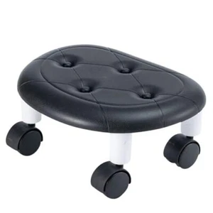 Rolling Stool, Low Rolling Stools with Wheels, 360° Rotating Flexible Seating - Picture 1 of 7