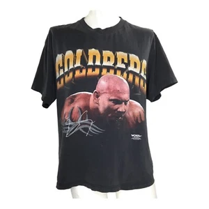 WCW Goldberg T Shirt World Championship Wrestling Distressed Vintage 90's L - Picture 1 of 8