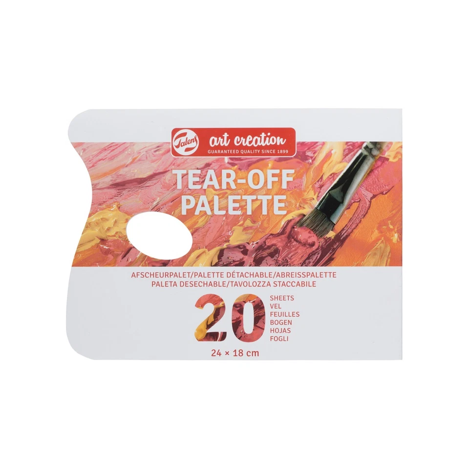 Talens Art Creation Abreißpalette 18 x 24 cm mit 20 Blatt für Ölfarbe Acrylfarbe
