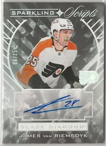Black Diamond Sparkling Scripts Spectrum 2021-22 #SCJV James van Riemsdyk 25/06 - Imagen 1 de 2