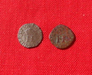 Henri III - Lot de 2 Liards à l'H ! - Bild 1 von 2