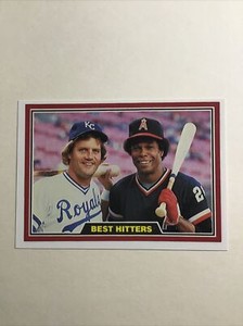 1981 Donruss BEST HITTERS #537 ROD CAREW George Brett  - NM-MINT 4730