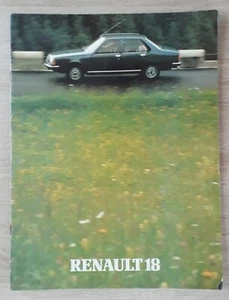 Renault 18 Saloon Range Brochure c.1980 - TL TS TD AUTO GTL GTS - Picture 1 of 9