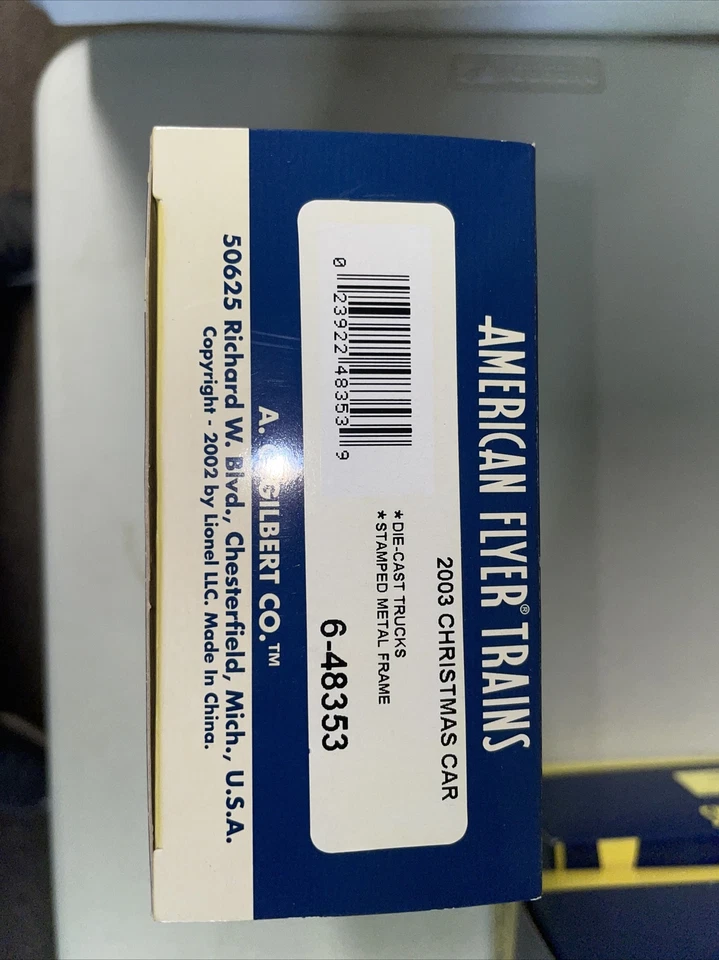 American Flyer Trains 6-48353 Christmas 2003 Boxcar S Gauge