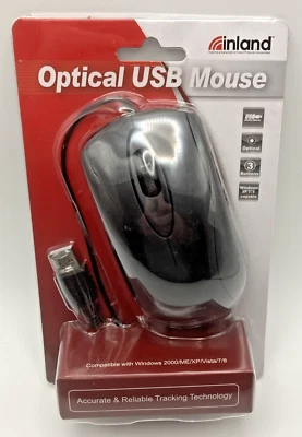 Vintage New Inland 7233 Optical USB Mouse Sealed Box. For PC.  - Image 1 of 4