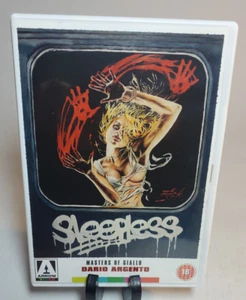 Sleepless Arrow Video PAL DVD w/Poster and Hype Sticker Region 2 Dario Argento - Picture 1 of 7