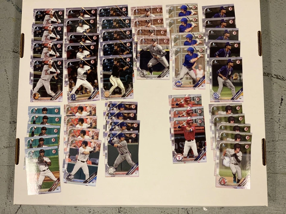 2019 Bowman Draft Paper (48) Card Prospect 1st Lot - Image 1 of 1