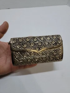 Vintage bags handmade Bronze - Silver alloy clutch Small bag... - Picture 1 of 6