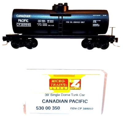 Z MTL 530 00 350 39' Single Dome Tank Car Canadian Pacific CP NIB - Image 1 of 4