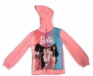 Barbie Hoodie Girls Size 5T Full Zipper Pink - Picture 1 of 2