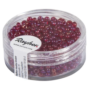 Rocailles, 2,6mm Ø, Transparent Glänzend, Rot Wein, Im Feld 17 G - Bild 1 von 2