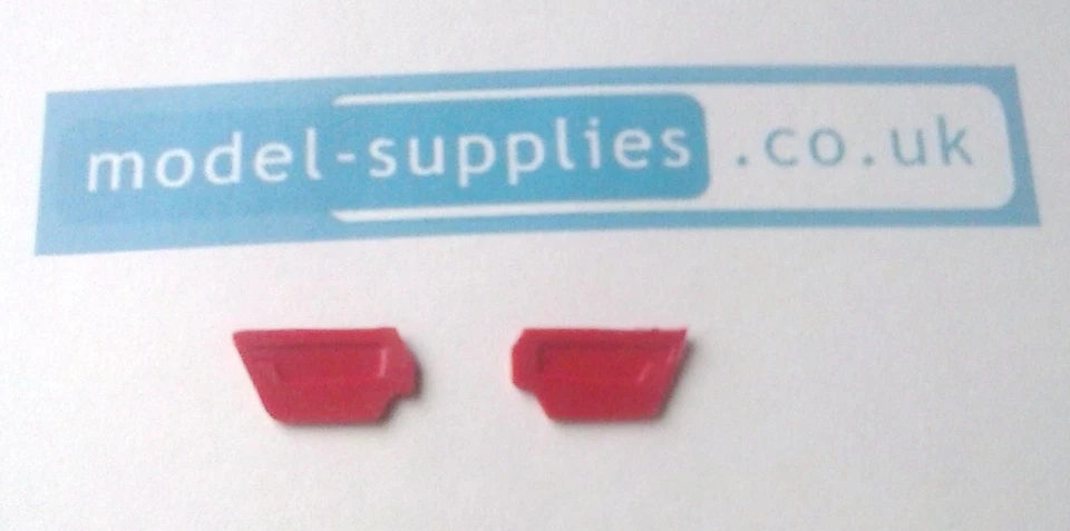 Corgi 241 Ghia L64 reproduction red plastic pair of door trims - Image 1 of 1