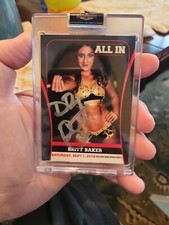New Sealed Autographed 2018 All In Britt Baker Rookie Card Highspots AEW Signed