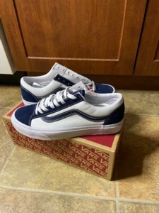 Vans Classic Sport Wht/Blue Size M-7.5 W-9 RARE! NEW style 36 - Bild 1 von 7