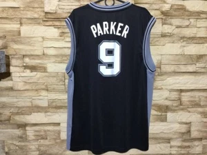 SAN ANTONIO SPURS BASKETBALL SHIRT JERSEY ADIDAS #9 Parker Sz XL - Picture 1 of 10