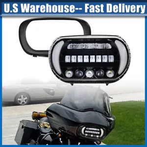 Luces de señal de giro de haz alto/bajo faros LED dobles para Harley Road Glide 2004-2013 - Imagen 1 de 13