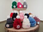 BOBBLE HAT Miniature knitted wooly beanie 1:12th scale dolls house UK UH10