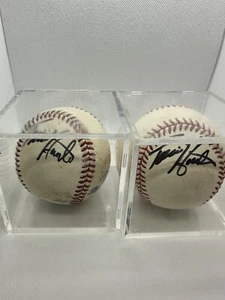 (2) Torii Hunter, Eddie Guardado, and Kent Hrbek, SIGNED AUTOGRAPHED BASEBALL - Picture 1 of 3