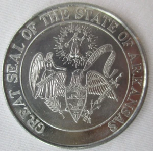 RARE 1970'S DALE BUMPERS GOVERNOR OF ARKANSAS COIN - Picture 1 of 3