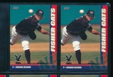Lot (2) 2007 Choice #4 Jordan DeJong New Hampshire Fisher Cats (CG146) SWSW