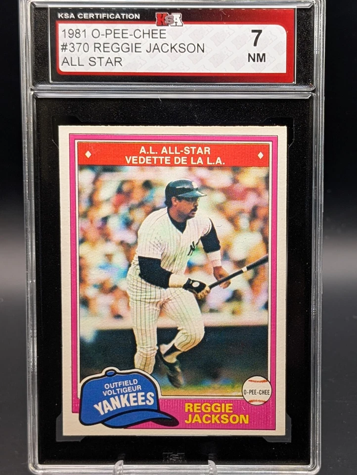 1981 O-Pee-Chee baseball OPC #370 Reggie Jackson HOF - New York Yankees NRMT - Image 1 of 1