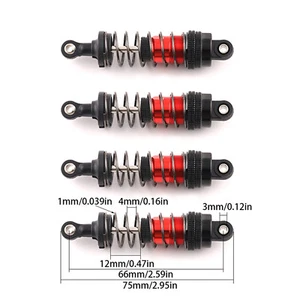 RC Car Upgraded Oil Pressure Shock Absorber for 1/12,1/14,1/16 RC Cars - Picture 1 of 9
