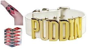 Suicide Squad Harley Quinn Cosplay Gold Spiked Cuffs Bracelet Punk Wristband - Picture 1 of 5