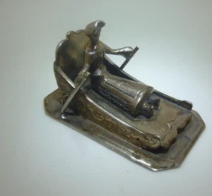 Antique Dutch 835 Silver Boat Hallmarked miniature - Picture 1 of 5