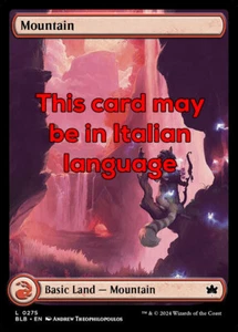 MTG MOUNTAIN 275 FOIL EXC - MONTAGNA - BLB X IT - MAGIC - Picture 1 of 1