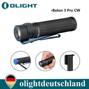Olight Baton 3 Pro Linterna Recargable USB 1500 Lúmenes LED Camping Senderismo EDC - Imagen 1 de 11