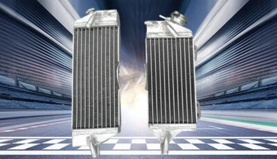 PARA Kawasaki KX250 KX 250 2 tiempos radiador aluminio 1990 1991 1992 1993 90-93 Foto 1 de 4