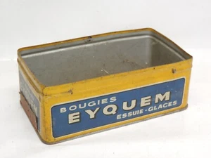 Boite 12 bougies VIDE EYQUEM sans couvercle (essuie-glace déco garage métal) - Picture 1 of 3