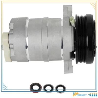 Compresor de aire acondicionado con embrague y polea para Cadillac DeVille 1994-1995 1136038 V8 4,9 L Foto 1 de 4