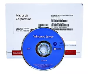 Microsoft Windows Server 2019 Standard 24core License DVD-key - Picture 1 of 1
