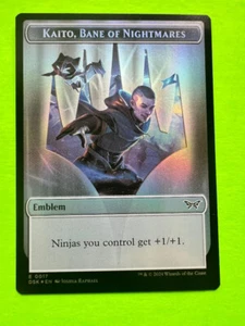 MTG Duskmourn - House of Horror- Kaito, Bane of Nightmares / Gremlin - Foil Token - Bild 1 von 2