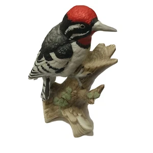Lefton China Red Head Woodpecker Bird on Branches Hand Painted 06007 Vintage - Picture 1 of 11