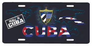 Cuba Aluminum License Plate Placa 6" x 12" - Picture 1 of 1