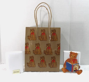 1982 GORDON FRASER GIFT BAG AND TEDDY BEAR TAG - Picture 1 of 13