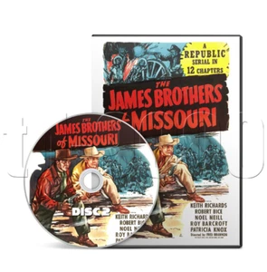 The James Brothers of Missouri (1949) Republic Movie Serial Cliffhanger (2x DVD) - Picture 1 of 3