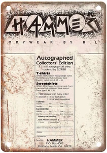 Old School BMX 1988 HAMMER Vintage Magazine Ad Reproduction Metal Sign B1063 - Picture 1 of 1